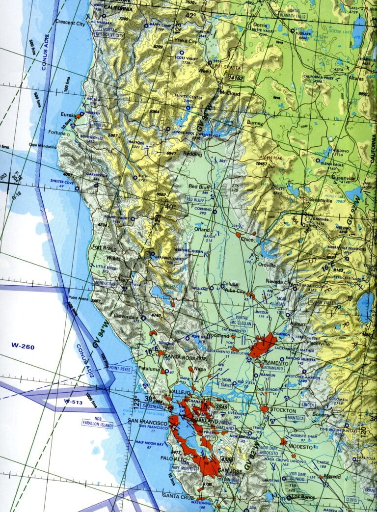 RR-CPAIR-SFO North California Navigation map