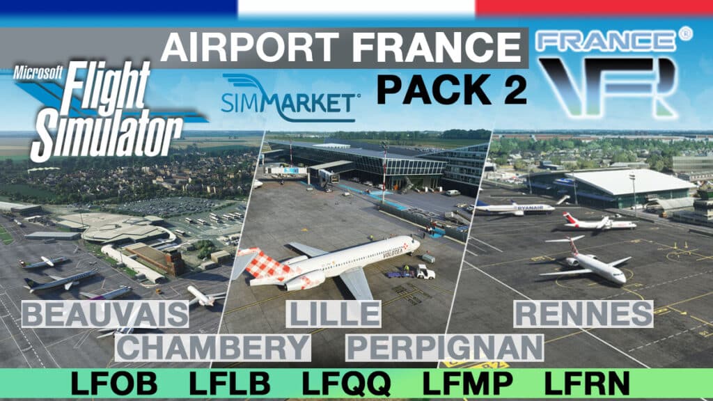 France Vfr – Airport France Pack 2 Msfs – Simflight