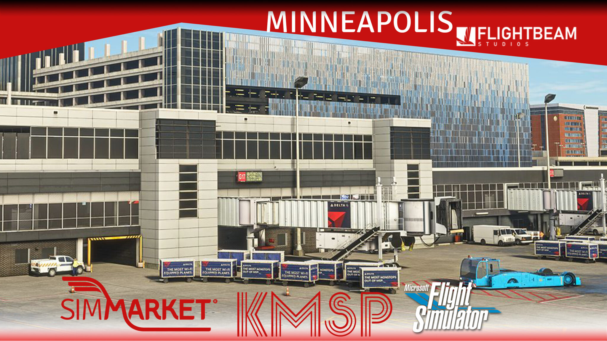 FlightBeam Studios – KMSP Minneapolis Intl Airport MSFS – simFlight