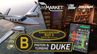 Just Flight – Black Square Turbine Duke and Piston Duke MSFS at SIMMARKET