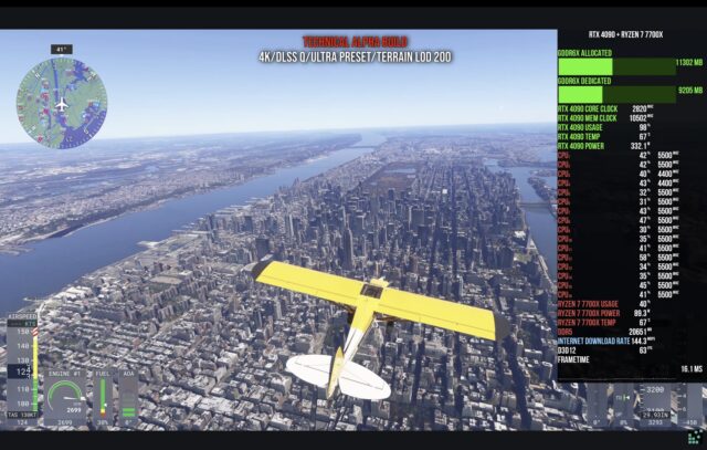 Microsoft Flight Simulator 2024 – High Bandwidth Need : up to 80GB Per Hour